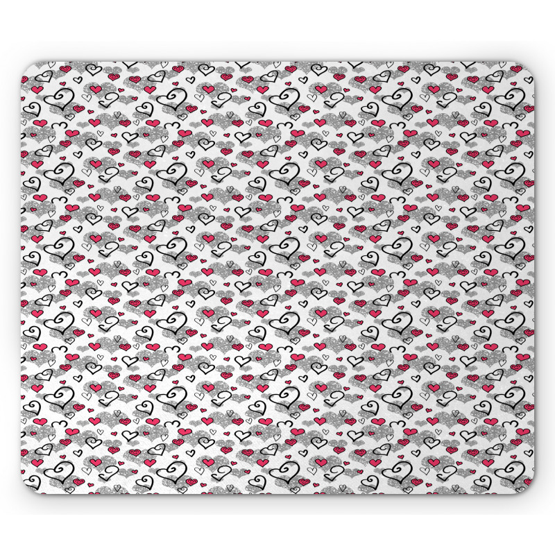 Valentine's Day Hearts Mouse Pad