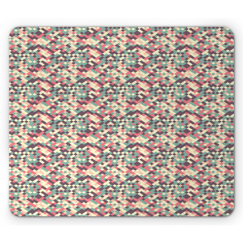 Mosaic Squares Design Mouse Pad