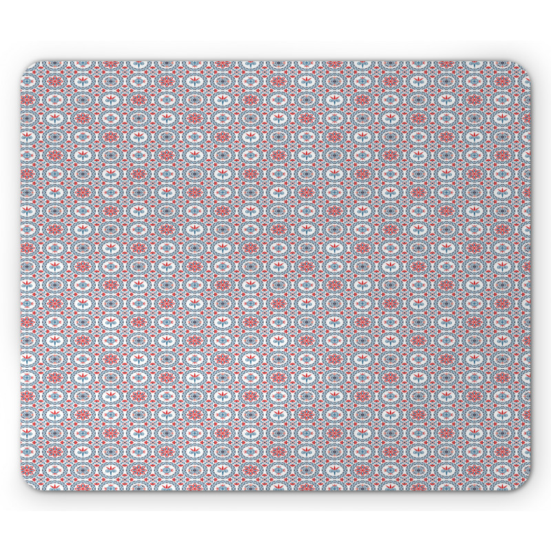 Abstract Blooming Leaves Mouse Pad