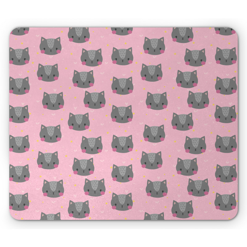 Greyscale Pet Portrait Mouse Pad