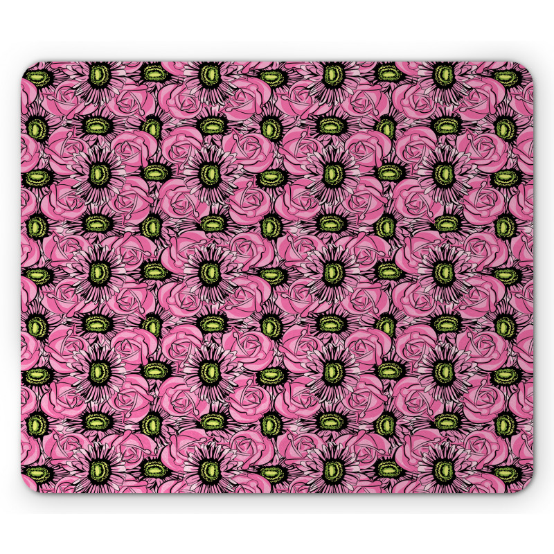 Roses and Gerbera Mouse Pad