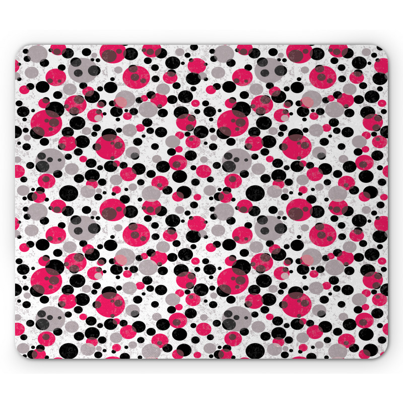 Retro Circle Dots Mouse Pad