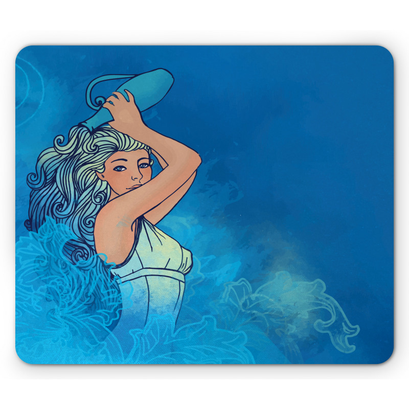 Woman Lady Arts Mouse Pad