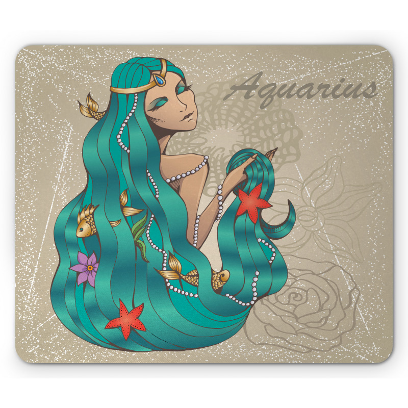 Lady Pearl Fish Mouse Pad