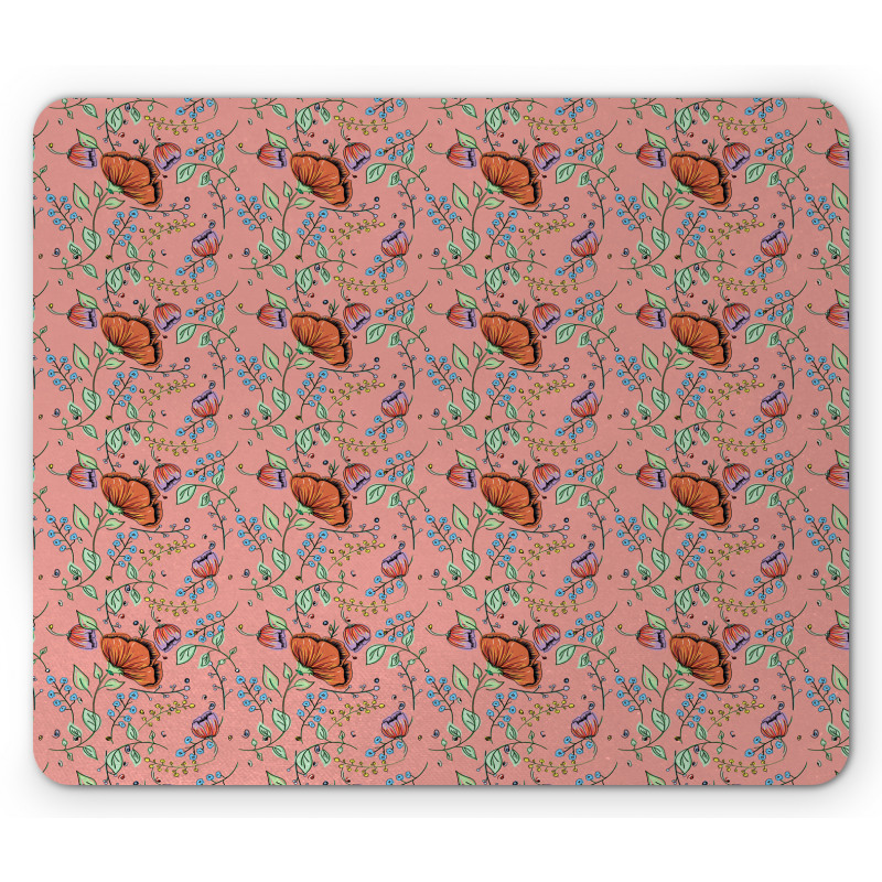 Pastel Magnolia Bouquet Mouse Pad