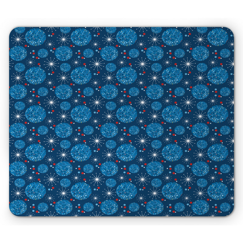 Circle Dots Dandelions Mouse Pad