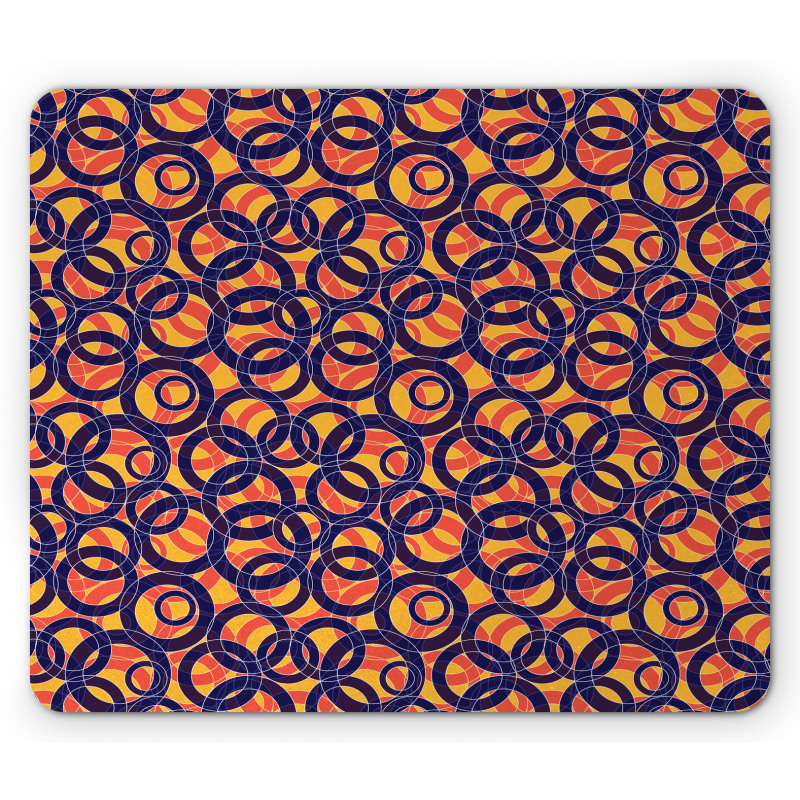 Big Small Ring Shapes Mouse Pad