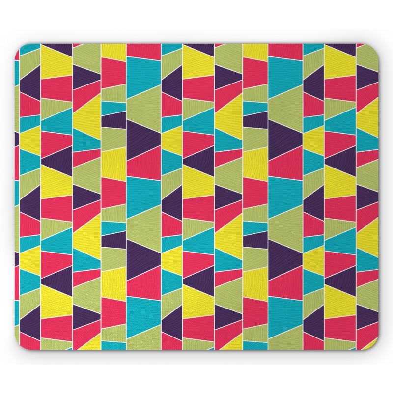 Mosaic Trapezoid Art Mouse Pad