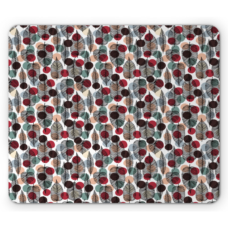 Vintage Polka Dot Design Mouse Pad