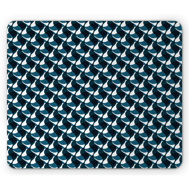 Wavy Stripes Pattern Mouse Pad