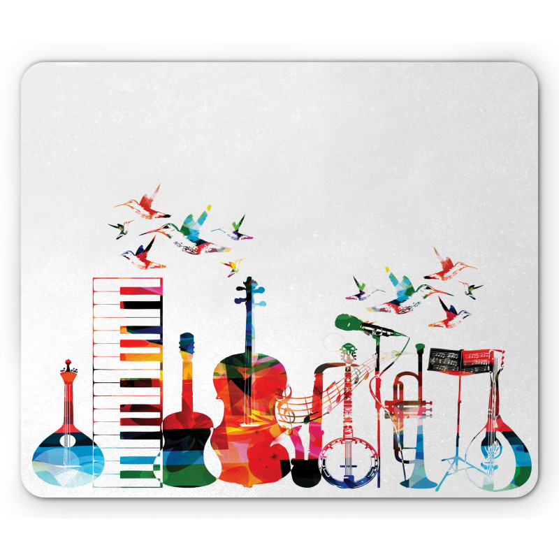 Colorful Instruments Mouse Pad