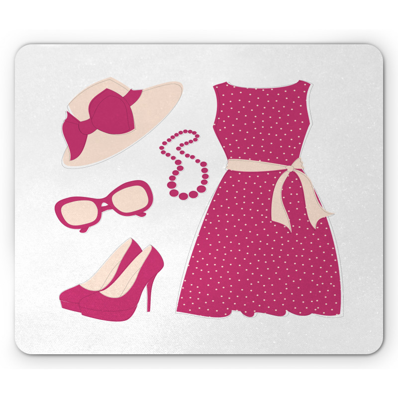 Pastel Colored Dress Mouse Pad