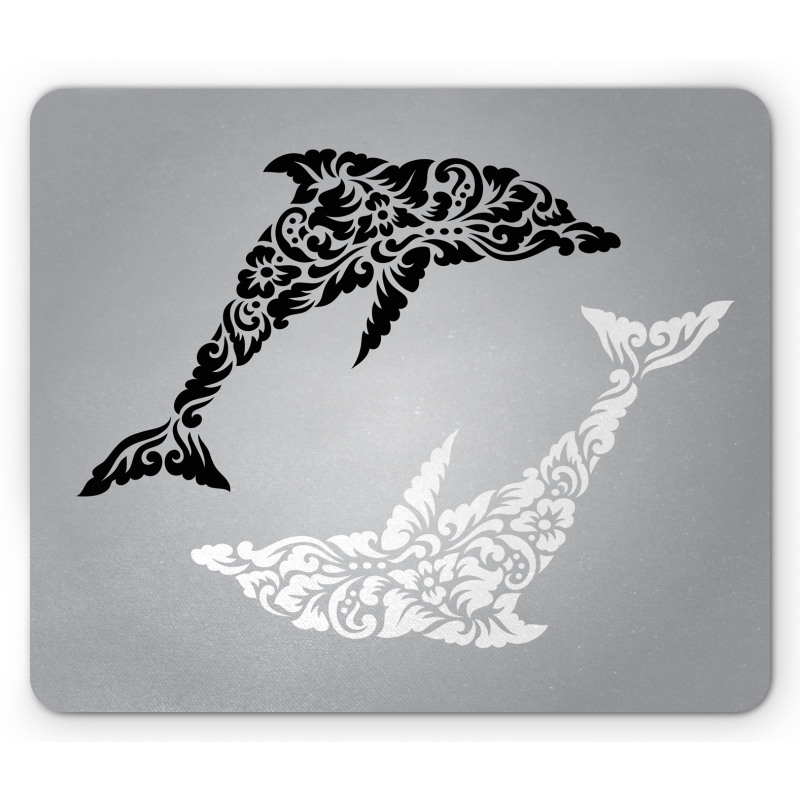 Monochrome Subaquatic Mouse Pad