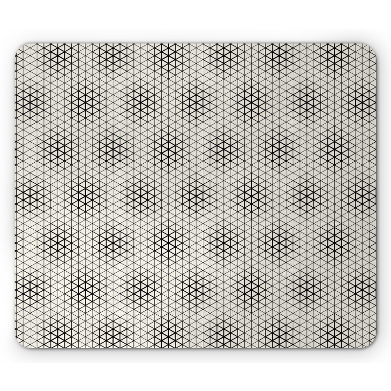 Geometric Triangles Tile Mouse Pad