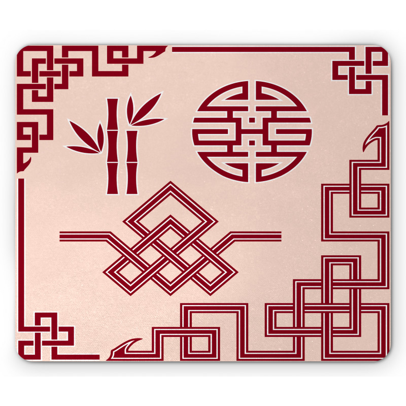 Oriental Design Elements Mouse Pad