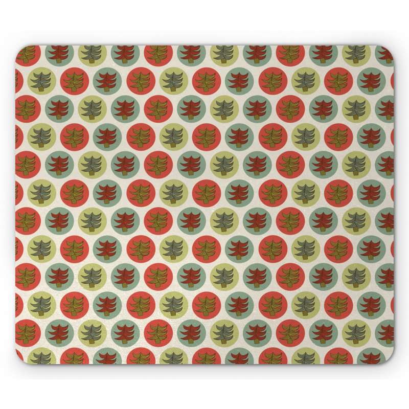 Abstract Spruces Xmas Mouse Pad