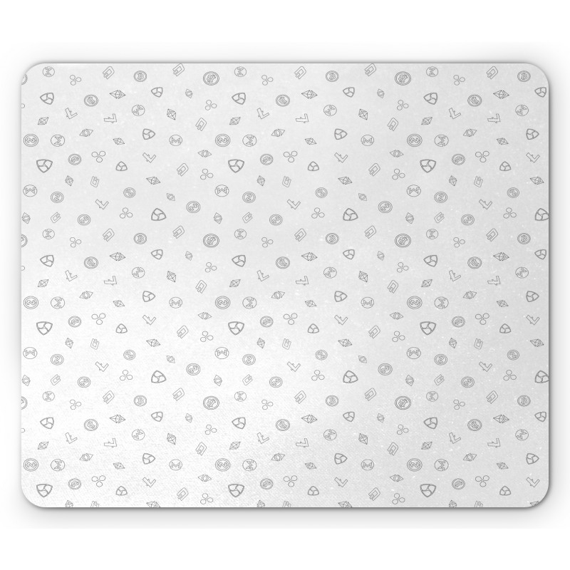 Cryptocurrency Theme Mouse Pad