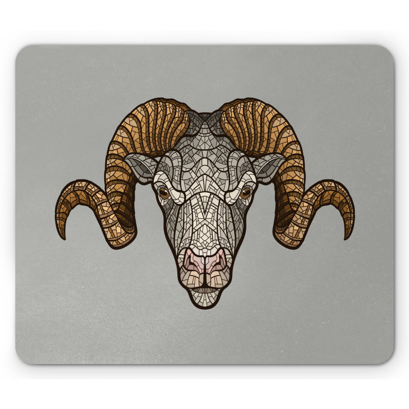 Ram Horns Mouse Pad