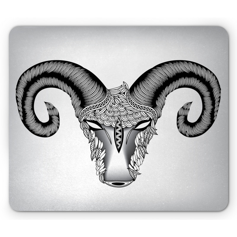 Head of Aries Art Mouse Pad