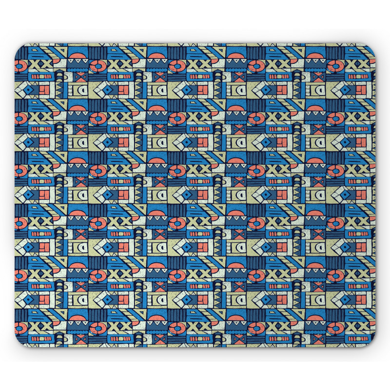 Folk Geometric Mouse Pad