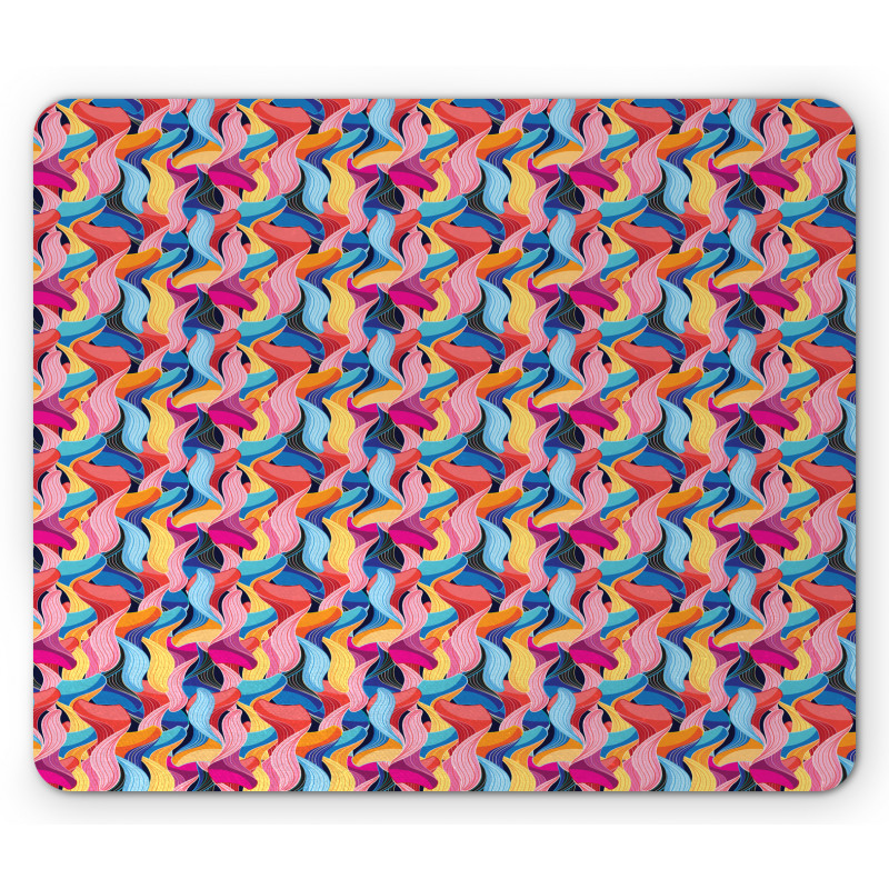 Abstract Unusual Waves Mouse Pad