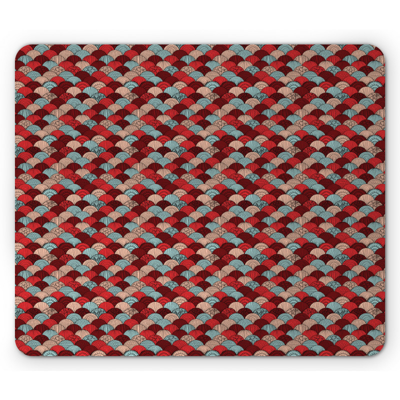 Ornamental Waves Art Mouse Pad