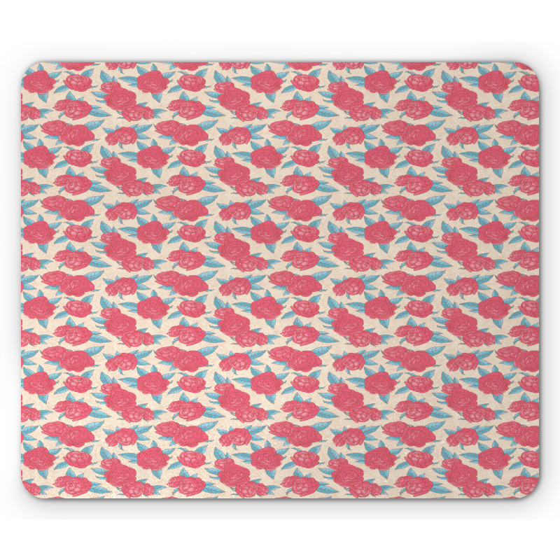 Gentle Rose Design Mouse Pad