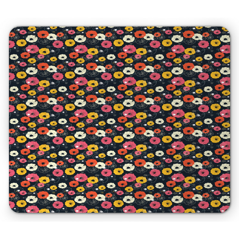 Colorful Spring Blooms Mouse Pad