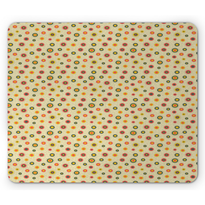 Bullseye Circle Shapes Mouse Pad