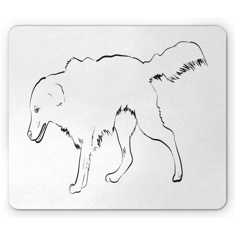 Thoroughbred Furry Mouse Pad