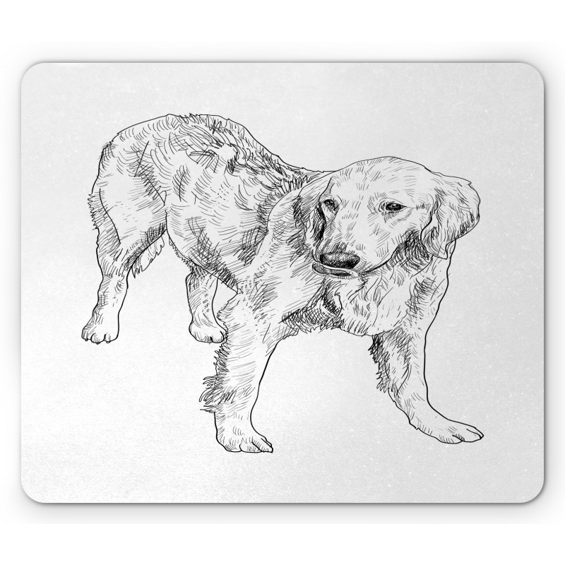 Young Dog Art Mouse Pad