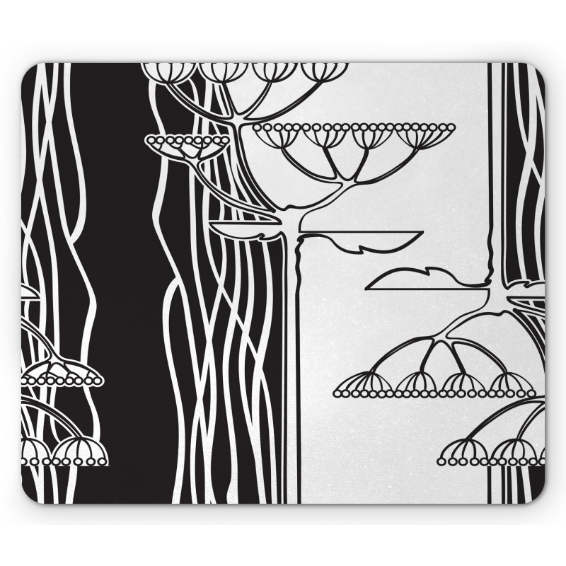 Abstract Plants Art Mouse Pad