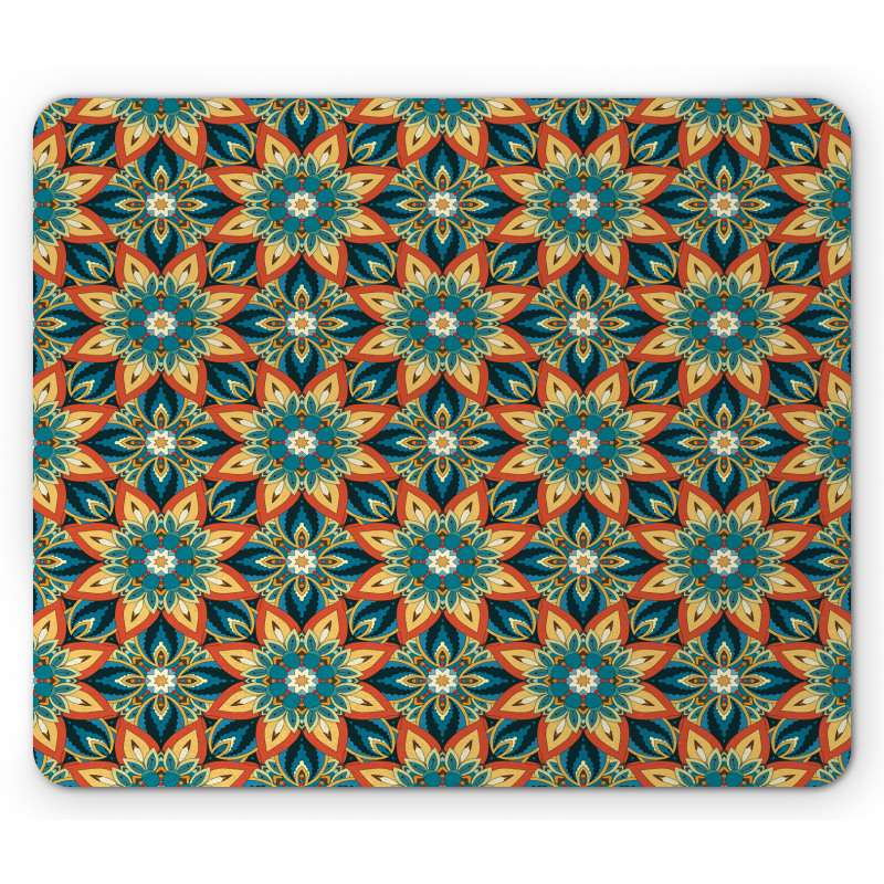 Ornate Floral Vintage Mouse Pad