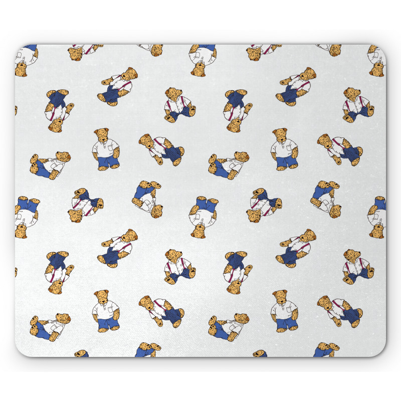 Teddy Bear Cartoon Mouse Pad