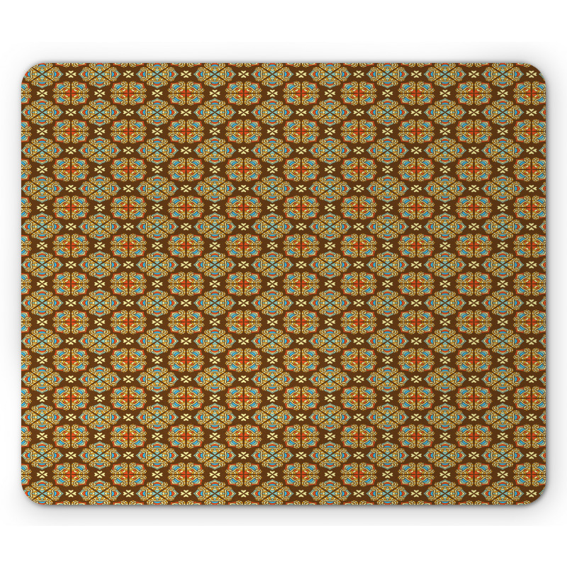 Curls and Swirls Folkloric Mouse Pad