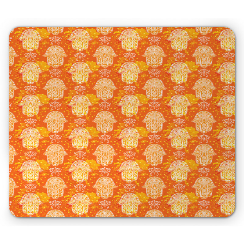 Folk Style Hand Pattern Mouse Pad