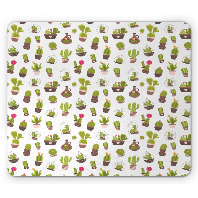 Garden Plants Succulents Mouse Pad