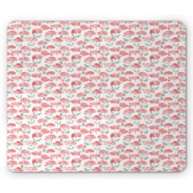 Watercolor Spring Field Mouse Pad