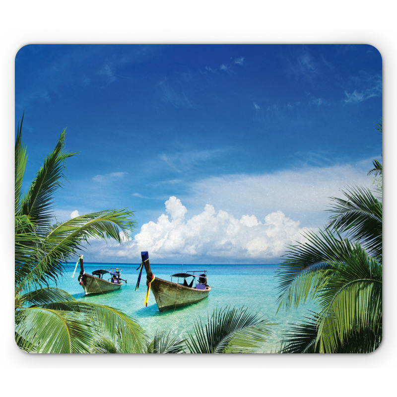 Palm Beach Fishing Boats Mouse Pad