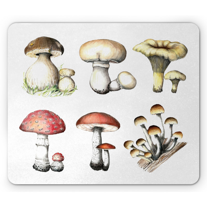 Hand Drawn Fungus Mouse Pad