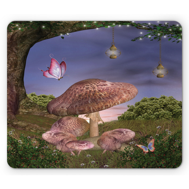 Enchanted Forest Fungi Mouse Pad