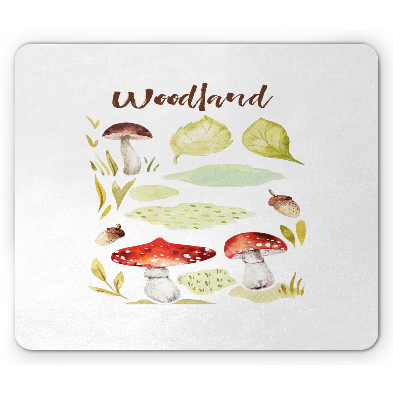 Aquarelle Fungus Nuts Mouse Pad