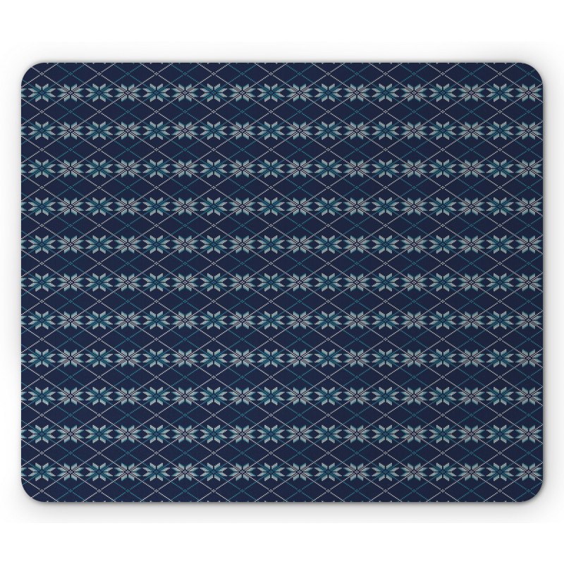 Winter Holiday Pattern Mouse Pad