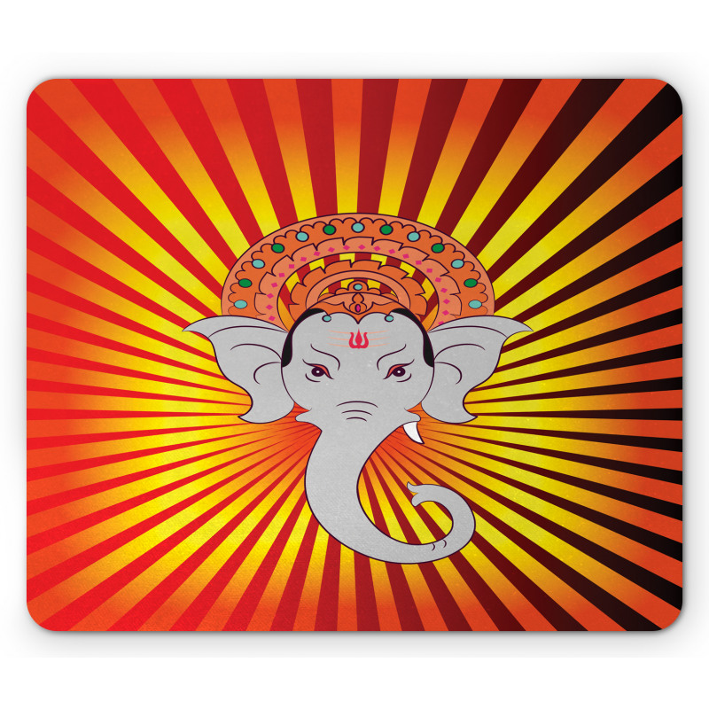 Retro Figure Mandala Mouse Pad