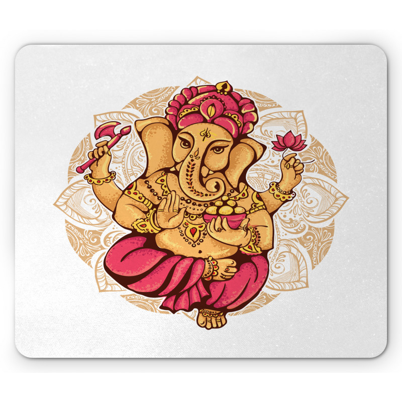 Dancing Animal Motif Art Mouse Pad