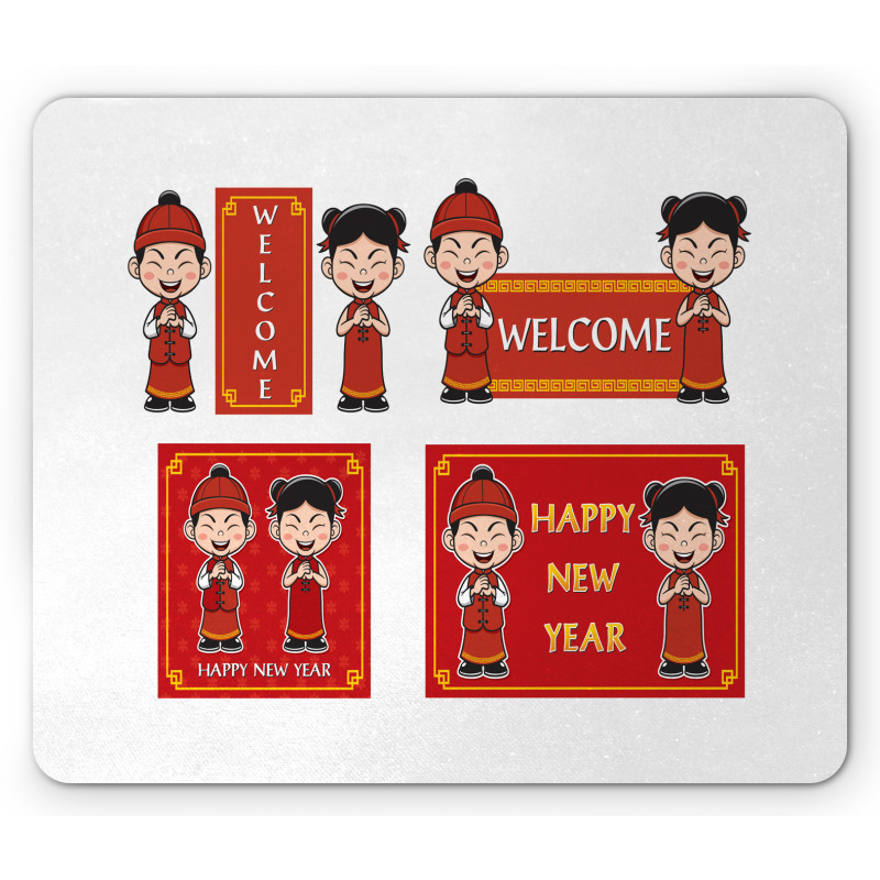 Greeting Kids Mouse Pad