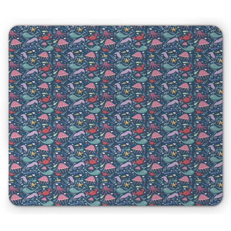 Marine Cartoon Funny Mouse Pad