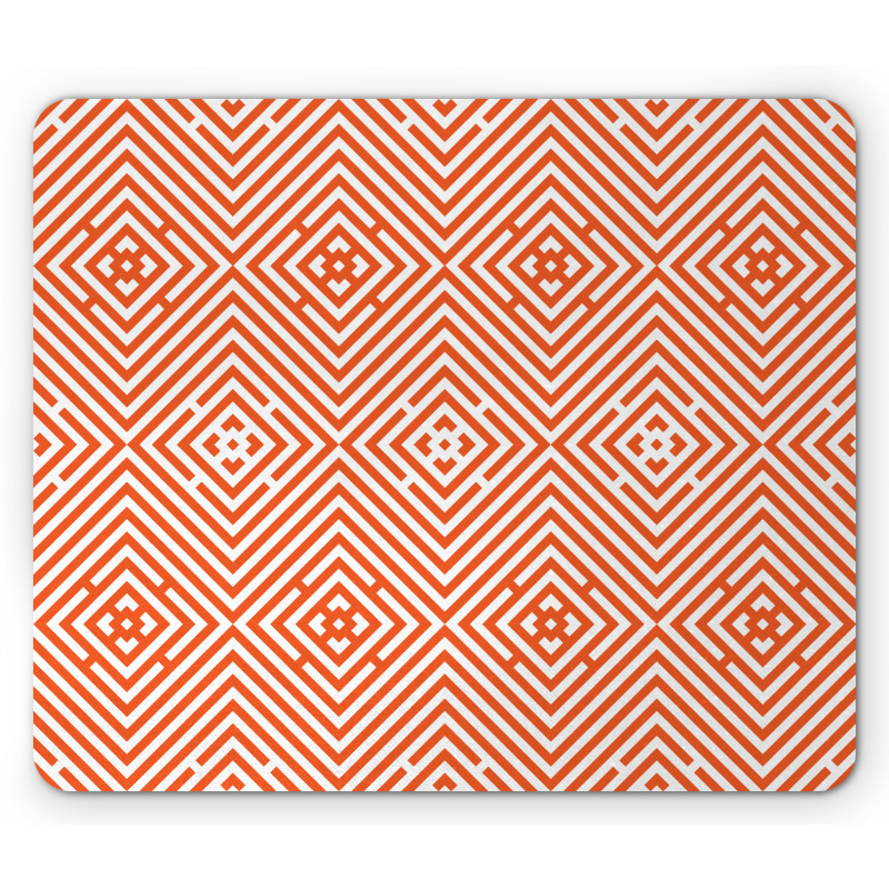 Bullseye Rhombus Mouse Pad