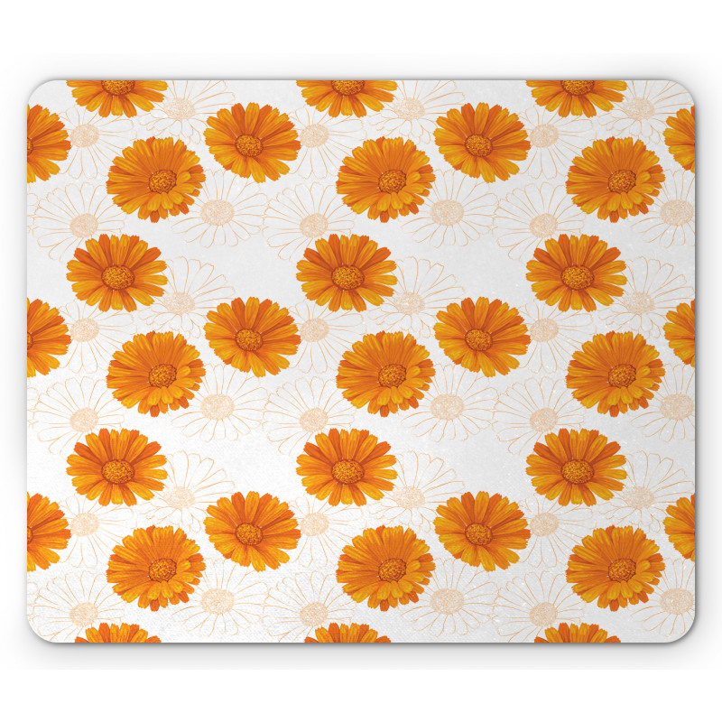 Calendula Flowers Mouse Pad