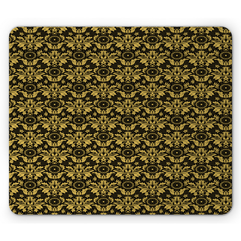 Antique Foliage Motifs Mouse Pad